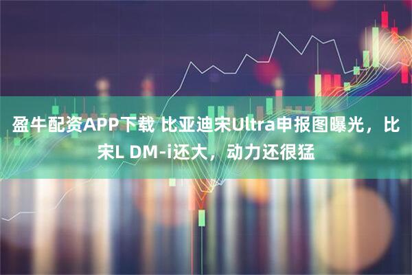 盈牛配资APP下载 比亚迪宋Ultra申报图曝光，比宋L DM-i还大，动力还很猛