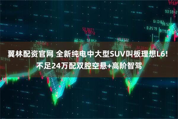 翼林配资官网 全新纯电中大型SUV叫板理想L6! 不足24万配双腔空悬+高阶智驾